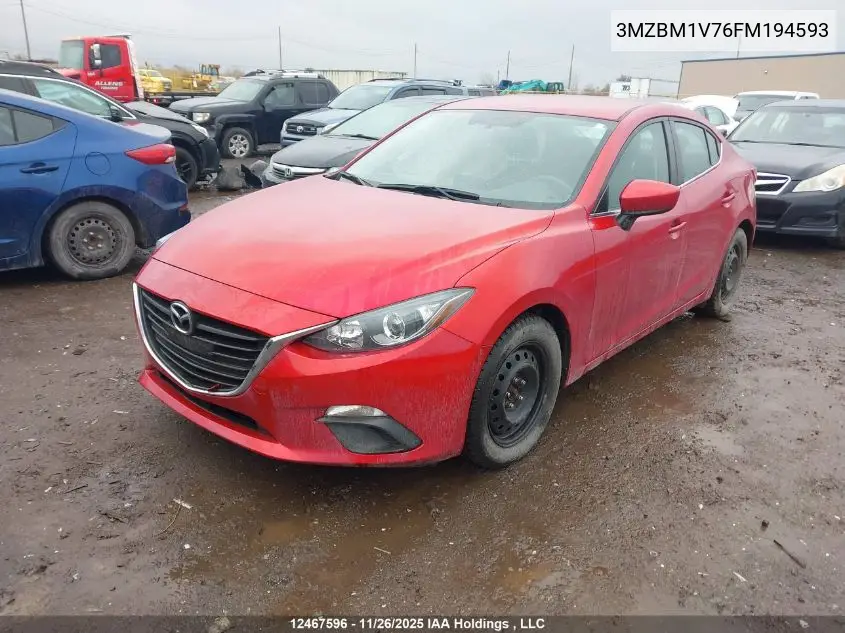 3MZBM1V76FM194593 2015 Mazda Mazda3