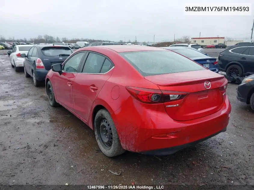 3MZBM1V76FM194593 2015 Mazda Mazda3