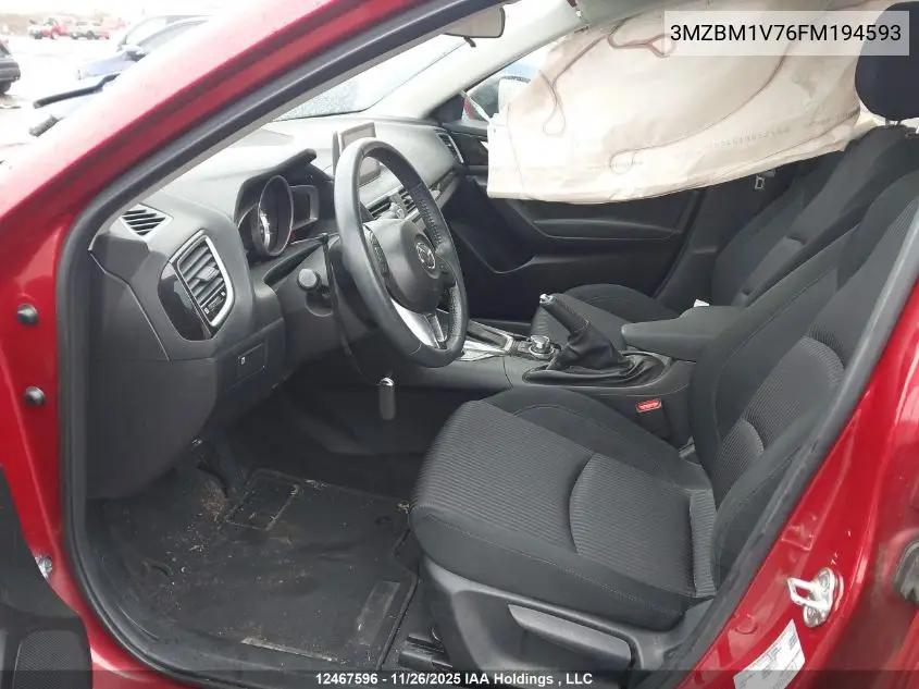 3MZBM1V76FM194593 2015 Mazda Mazda3