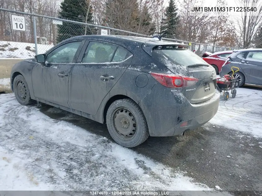 JM1BM1M31F1225540 2015 Mazda Mazda3 Gt