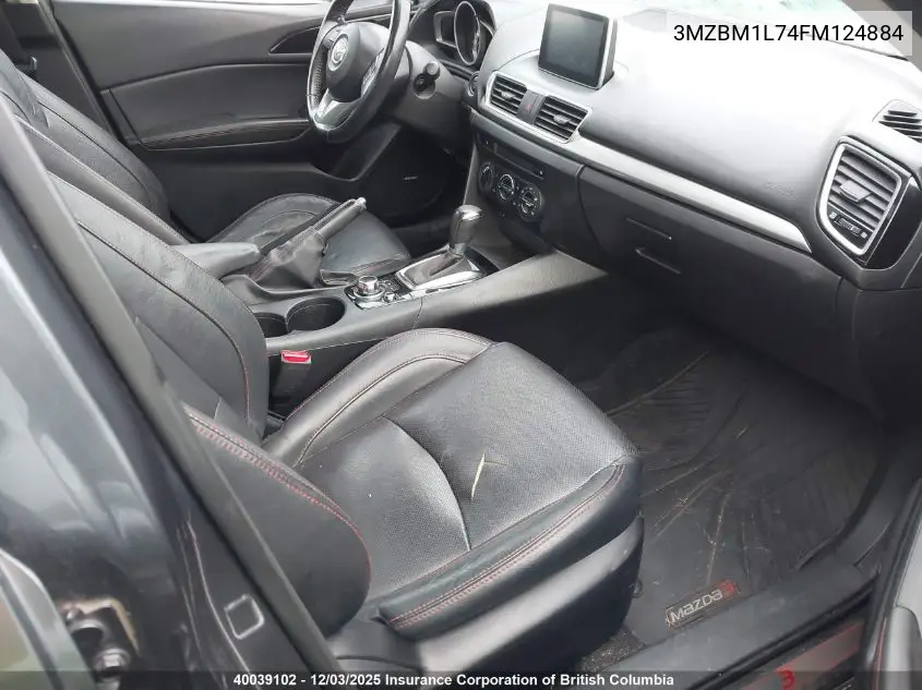 3MZBM1L74FM124884 2015 Mazda 3 Touring