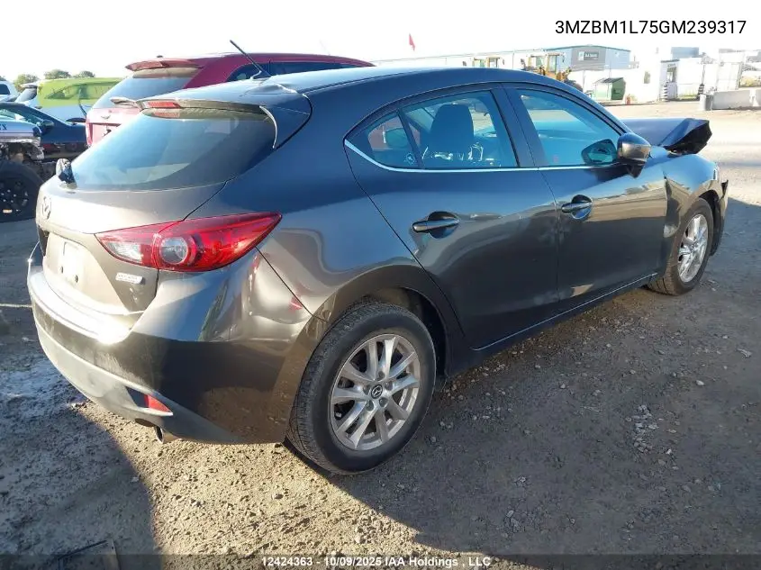 3MZBM1L75GM239317 2016 Mazda Mazda3 Gs