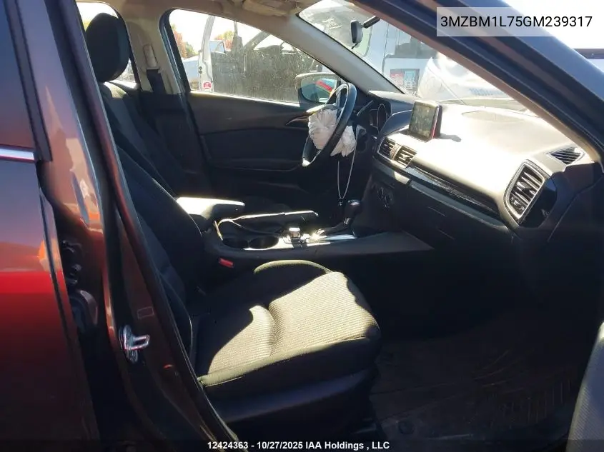 3MZBM1L75GM239317 2016 Mazda Mazda3 Gs