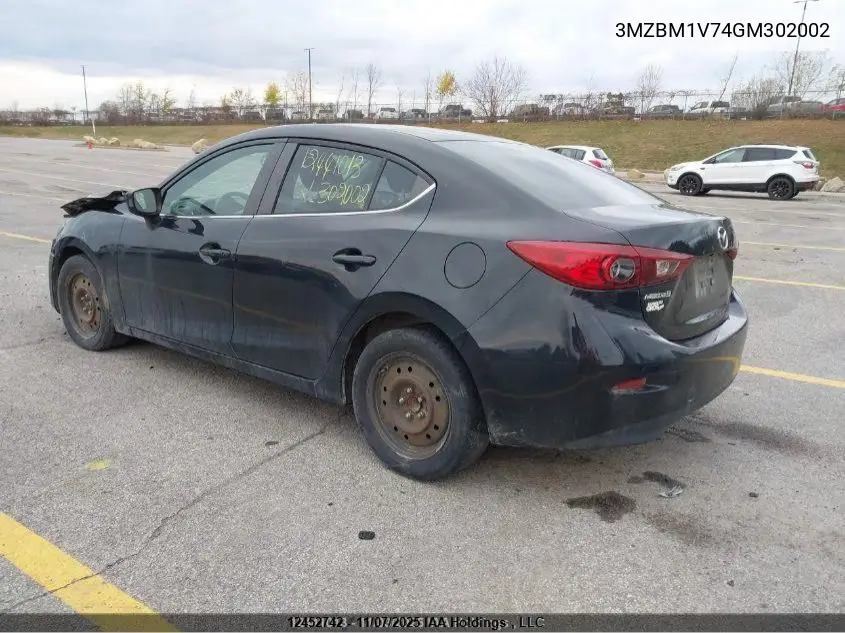 3MZBM1V74GM302002 2016 Mazda Mazda3 Gs