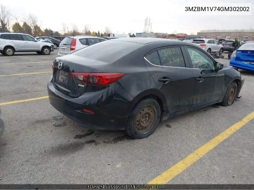 3MZBM1V74GM302002 2016 Mazda Mazda3 Gs