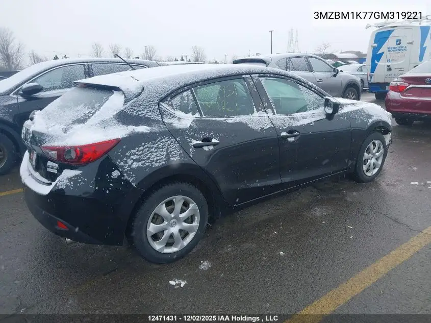 3MZBM1K77GM319221 2016 Mazda Mazda3 Gx