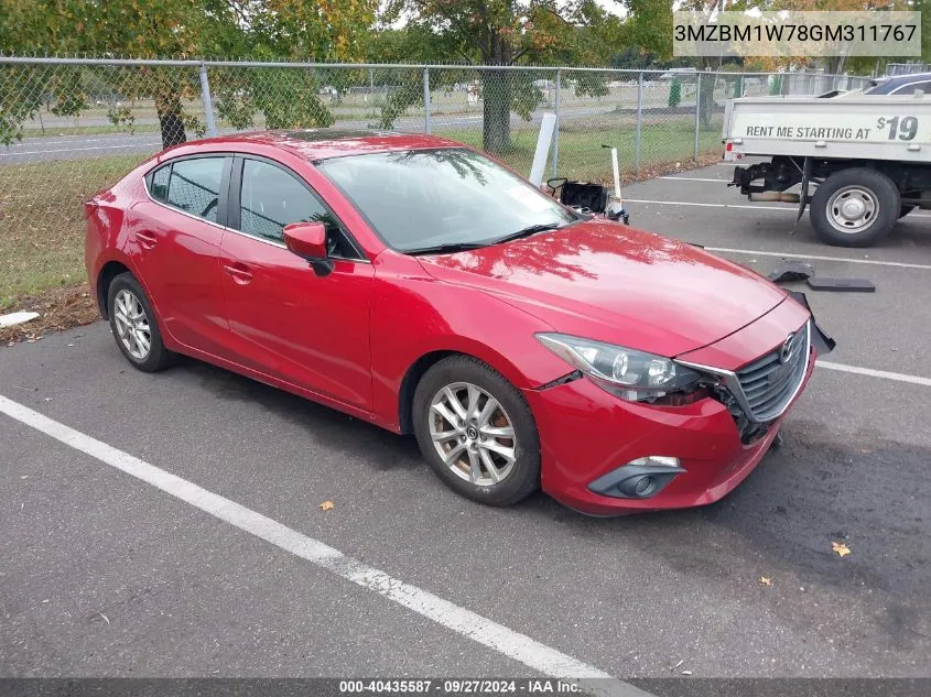 2016 Mazda Mazda3 I Touring VIN: 3MZBM1W78GM311767 Lot: 40435587