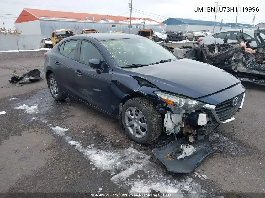 JM1BN1U73H1119996 2017 Mazda 3 Sport