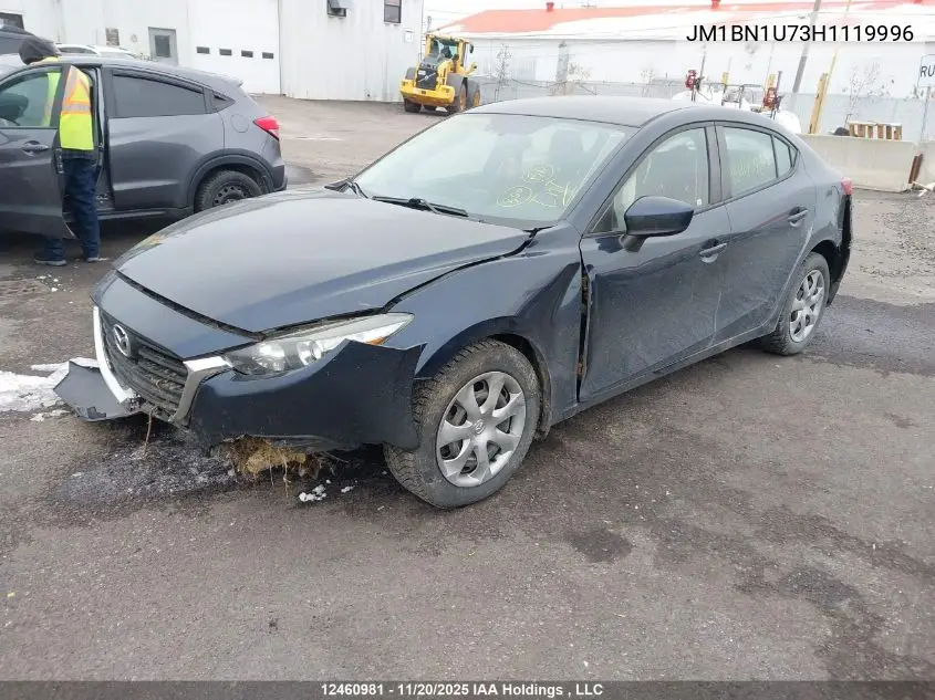 JM1BN1U73H1119996 2017 Mazda 3 Sport