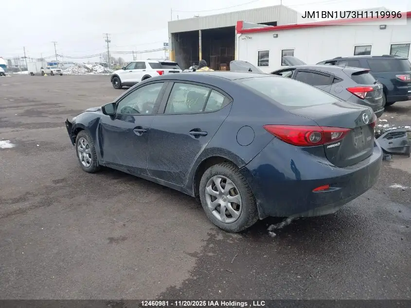 JM1BN1U73H1119996 2017 Mazda 3 Sport