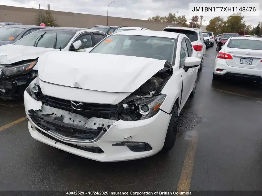 JM1BN1T7XH1148476 2017 Mazda 3 Se