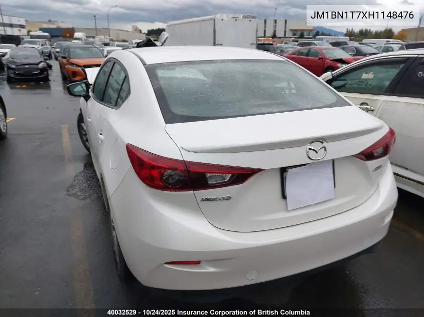JM1BN1T7XH1148476 2017 Mazda 3 Se