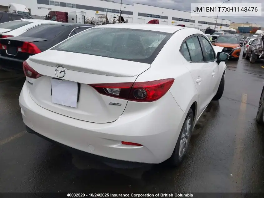 JM1BN1T7XH1148476 2017 Mazda 3 Se