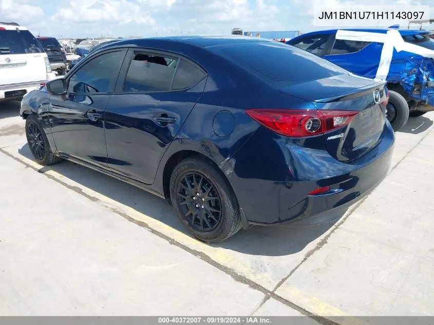 JM1BN1U71H1143097 2017 Mazda Mazda3 Sport