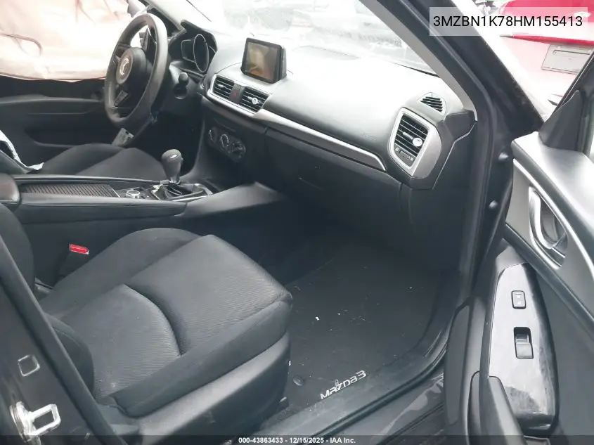 3MZBN1K78HM155413 2017 Mazda Mazda3 Sport