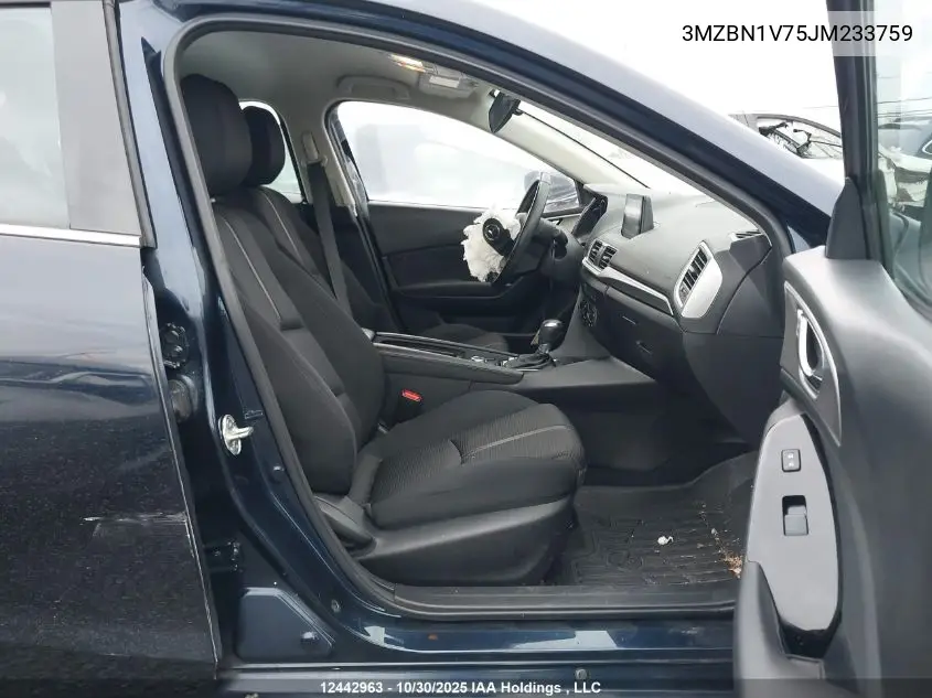 3MZBN1V75JM233759 2018 Mazda 3 Gs