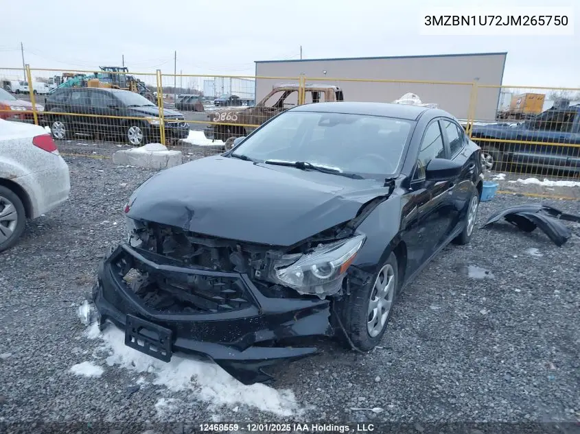 3MZBN1U72JM265750 2018 Mazda 3 Sport