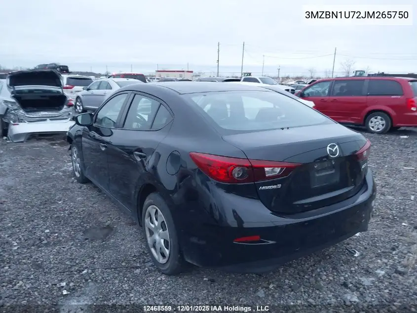 3MZBN1U72JM265750 2018 Mazda 3 Sport