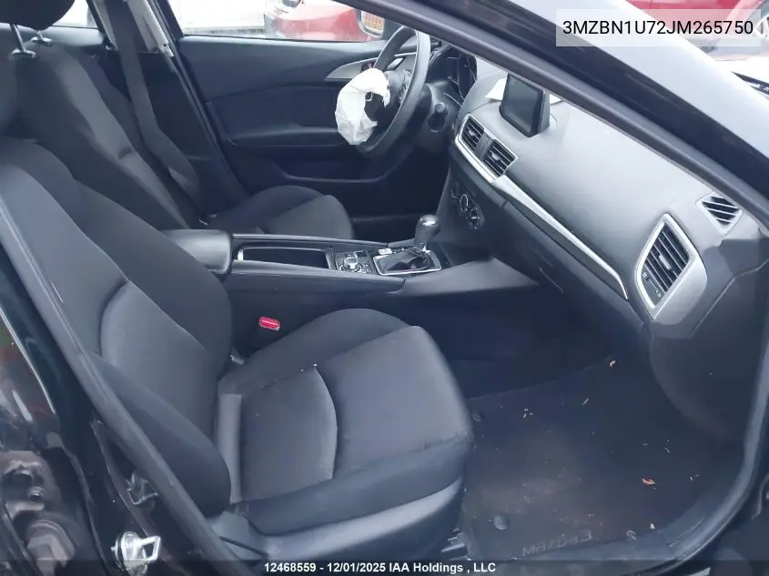 3MZBN1U72JM265750 2018 Mazda 3 Sport