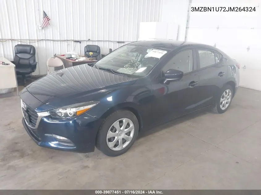 3MZBN1U72JM264324 2018 Mazda Mazda3 Sport