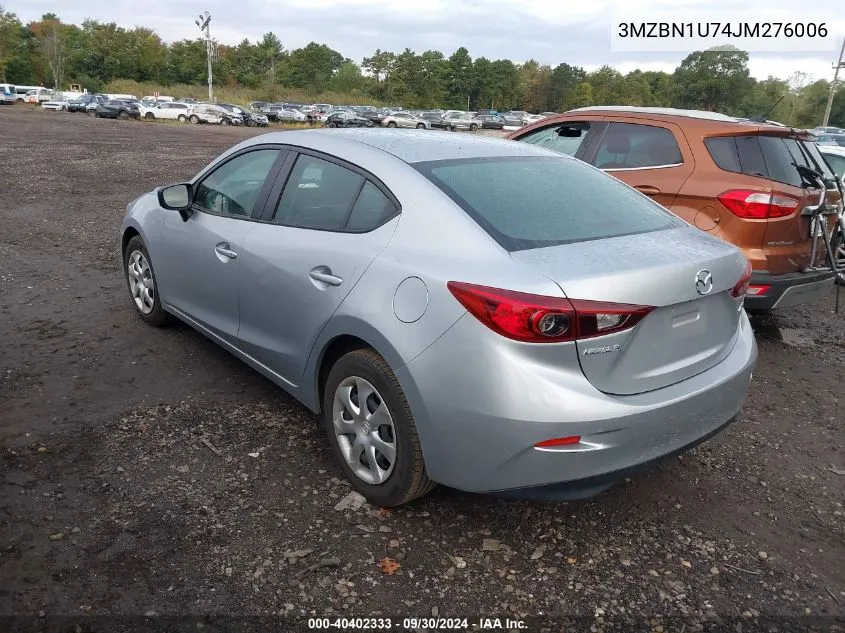 3MZBN1U74JM276006 2018 Mazda Mazda3 Sport