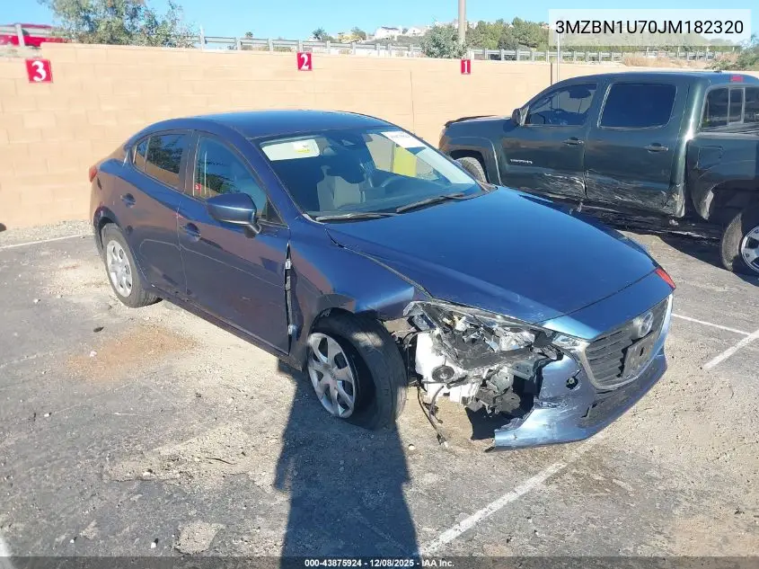 3MZBN1U70JM182320 2018 Mazda Mazda3 Sport