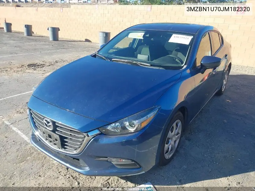 3MZBN1U70JM182320 2018 Mazda Mazda3 Sport