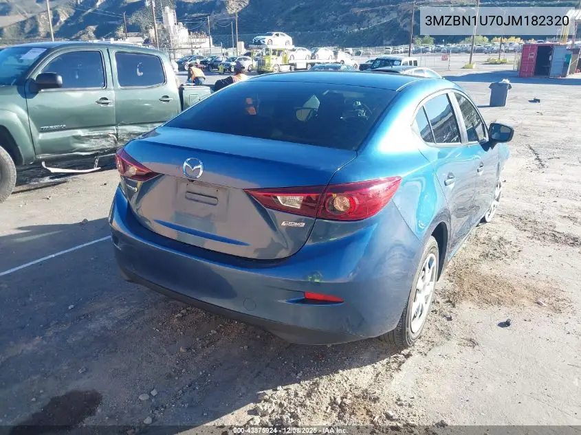 3MZBN1U70JM182320 2018 Mazda Mazda3 Sport
