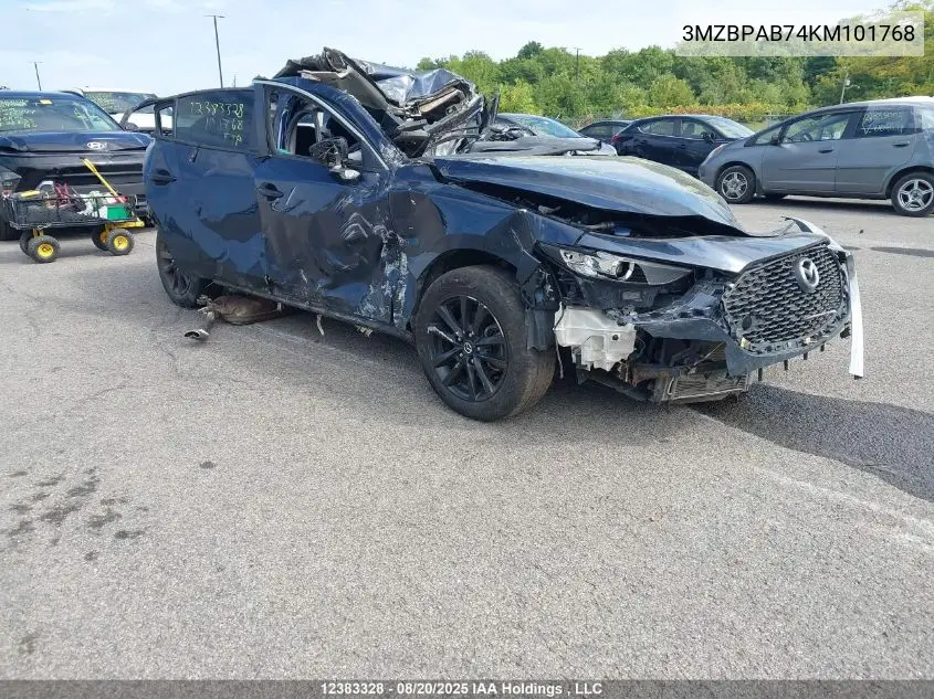 3MZBPAB74KM101768 2019 Mazda Mazda3 Gx