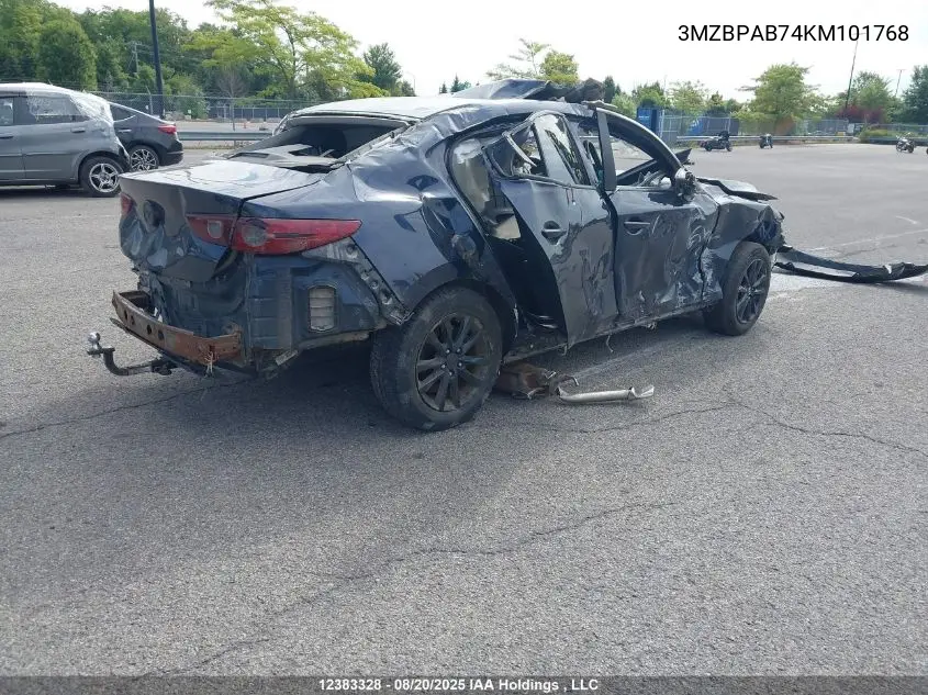 3MZBPAB74KM101768 2019 Mazda Mazda3 Gx