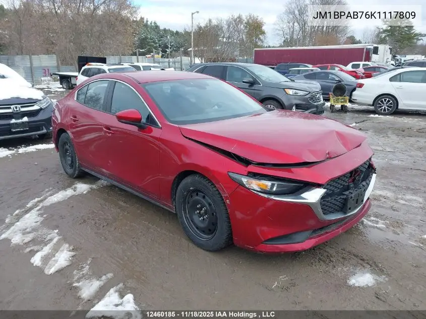 JM1BPAB76K1117809 2019 Mazda Mazda3 Gx