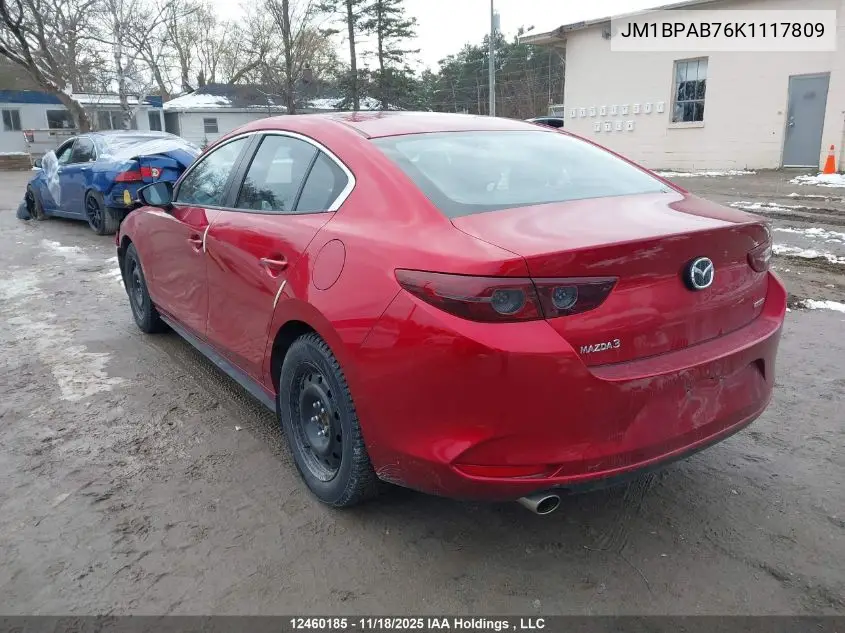 JM1BPAB76K1117809 2019 Mazda Mazda3 Gx