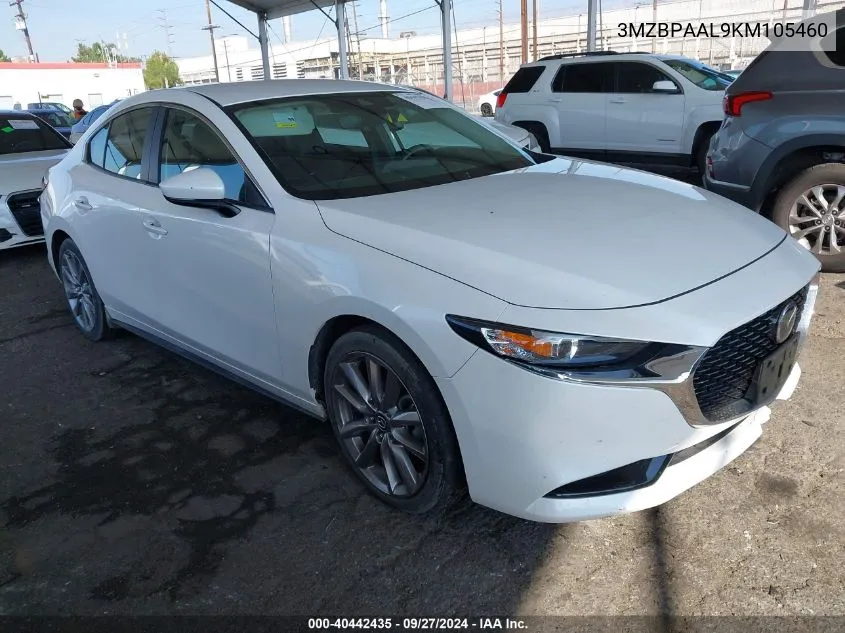 2019 Mazda Mazda3 Select Package VIN: 3MZBPAAL9KM105460 Lot: 40442435