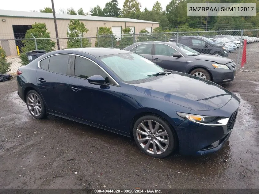 3MZBPAAL5KM112017 2019 Mazda Mazda3 Select Package