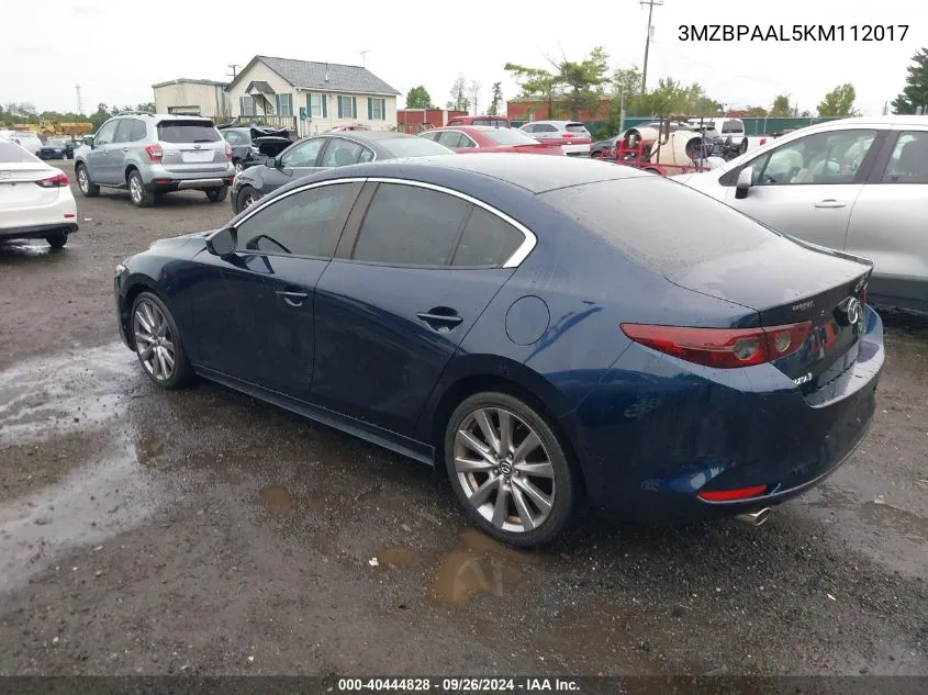 3MZBPAAL5KM112017 2019 Mazda Mazda3 Select Package