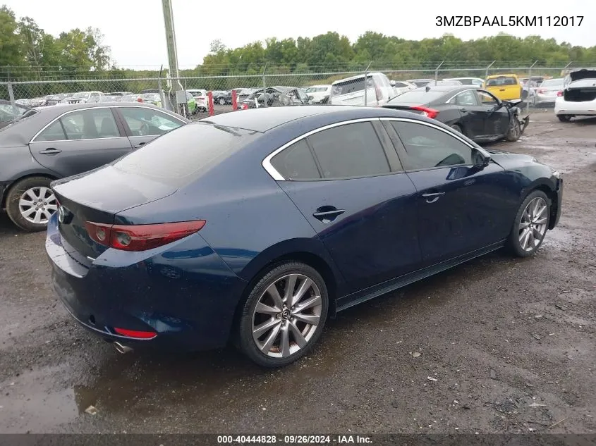 3MZBPAAL5KM112017 2019 Mazda Mazda3 Select Package