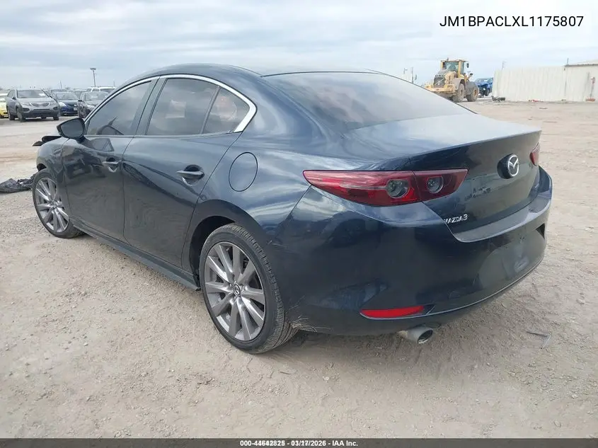 JM1BPACLXL1175807 2020 Mazda Mazda3 Select Package
