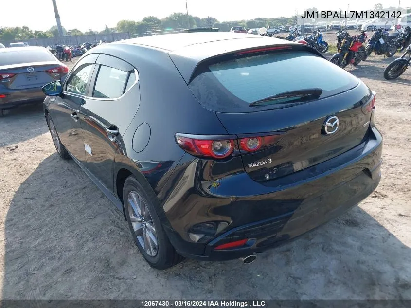 JM1BPALL7M1342142 2021 Mazda 3 Preferred