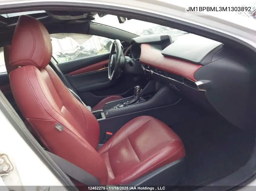 JM1BPBML3M1303892 2021 Mazda Mazda3 Gt