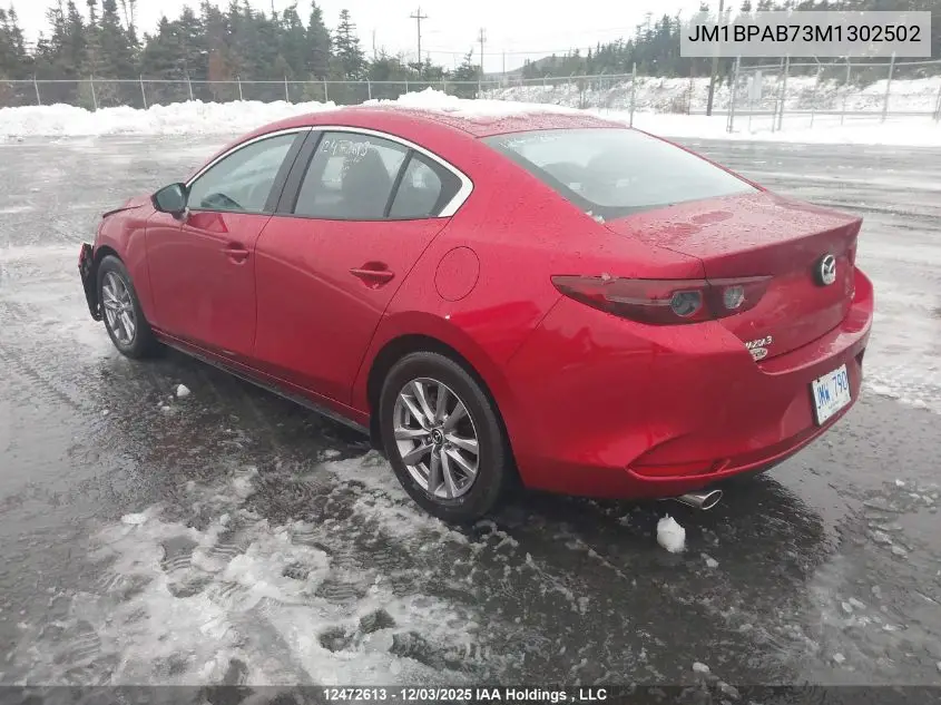 JM1BPAB73M1302502 2021 Mazda Mazda3 Gx