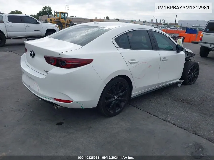 JM1BPBAY3M1312981 2021 Mazda 3