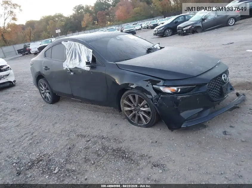 JM1BPABL3M1337649 2021 Mazda Mazda3 Select