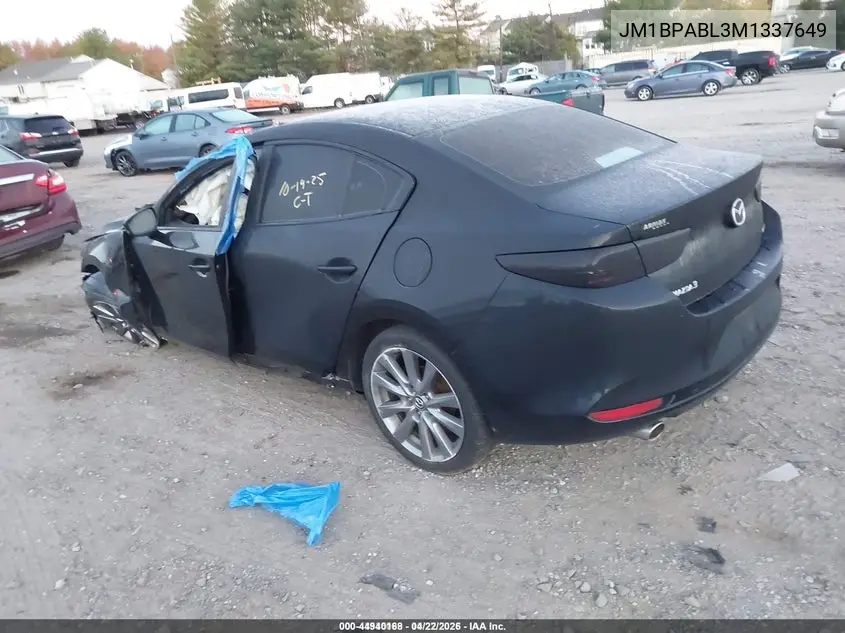 JM1BPABL3M1337649 2021 Mazda Mazda3 Select
