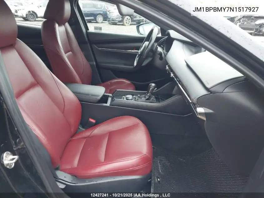 JM1BPBMY7N1517927 2022 Mazda 3 Premium