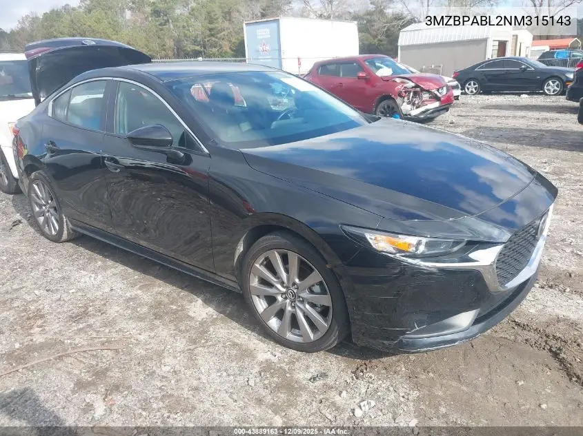 3MZBPABL2NM315143 2022 Mazda Mazda3 Select