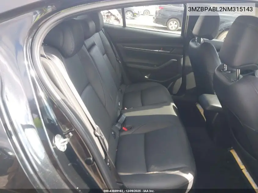 3MZBPABL2NM315143 2022 Mazda Mazda3 Select