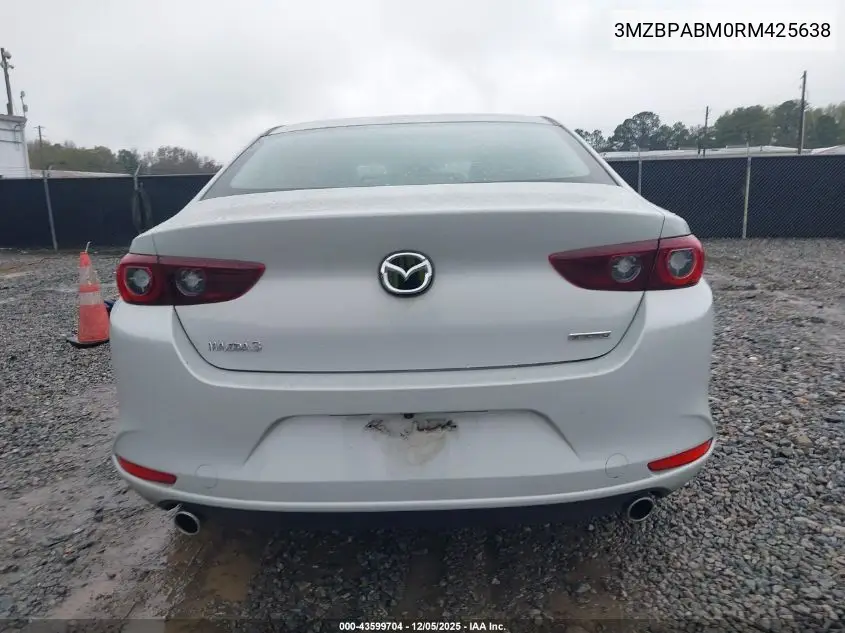 3MZBPABM0RM425638 2024 Mazda Mazda3 2.5 S Select Sport