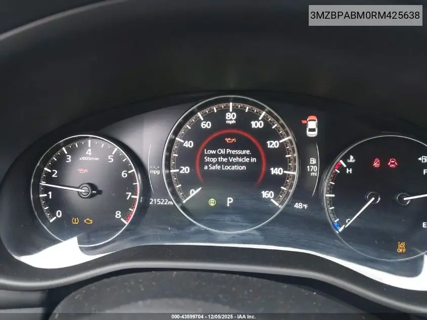 3MZBPABM0RM425638 2024 Mazda Mazda3 2.5 S Select Sport