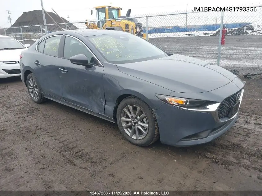 JM1BPACM4S1793356 2025 Mazda 3 Preferred