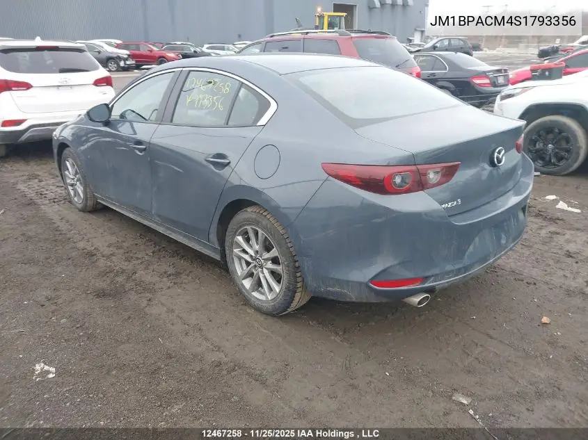JM1BPACM4S1793356 2025 Mazda 3 Preferred